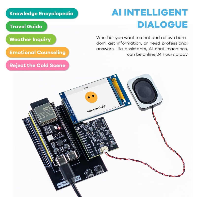 LAFVIN ESP32S3 AI Chatbot kit for ESP32-S3-WROOM with Tutorial Compatible with Arduino IDE - Image 4