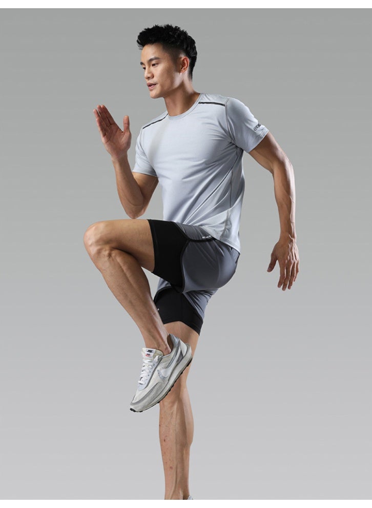 YUKE Men's swim trunks, loose fit, plus size, quick-drying, beach shorts, double-layered lining, suitable for hot springs and swimming gear. - Image 5