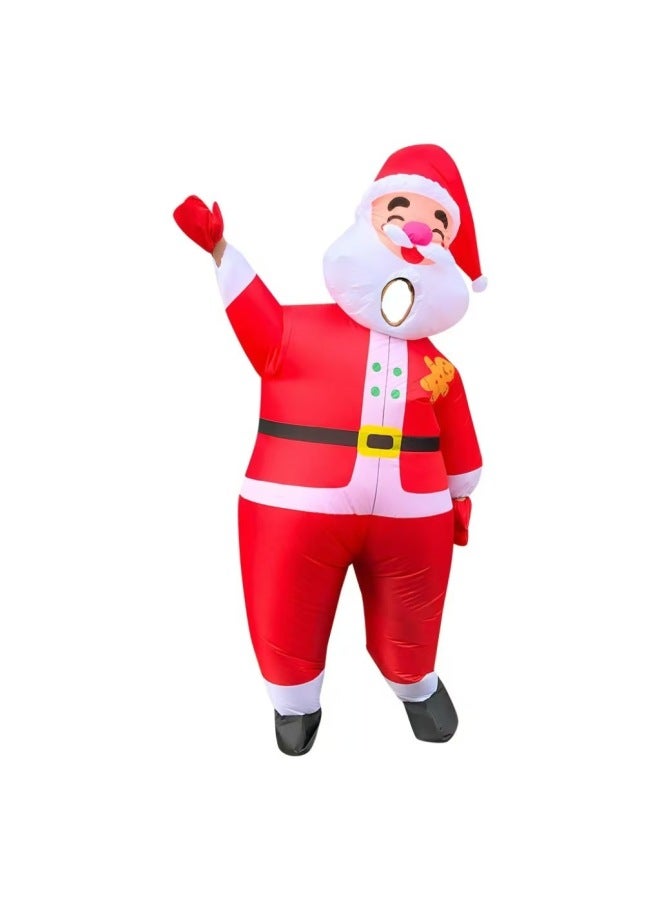 Clothing  Party Inflatable Tree Riding Elk Inflatable Suit Santa Claus Inflatable Suit-Color:Santa Claus Back Adult Size 150-190cm - Image 3