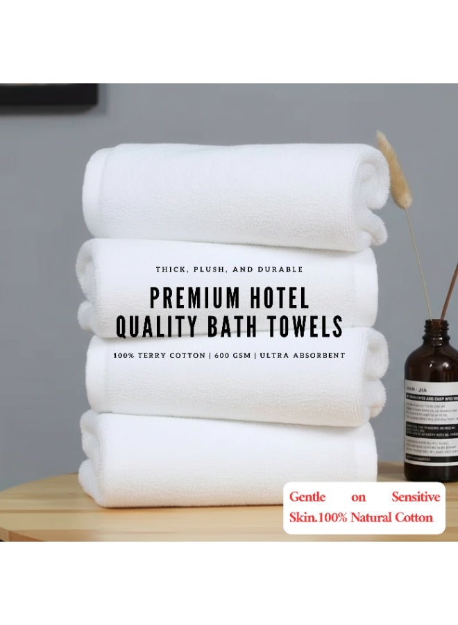 TW Premier Hotel Luxury Bath Towel 70 x 140 cm | 100% Ring Spun Terry Cotton, 600 GSM | Ultra Soft & Absorbent | for Home Vacation Rentals Holiday Home Spa and Hotel Use - Image 3