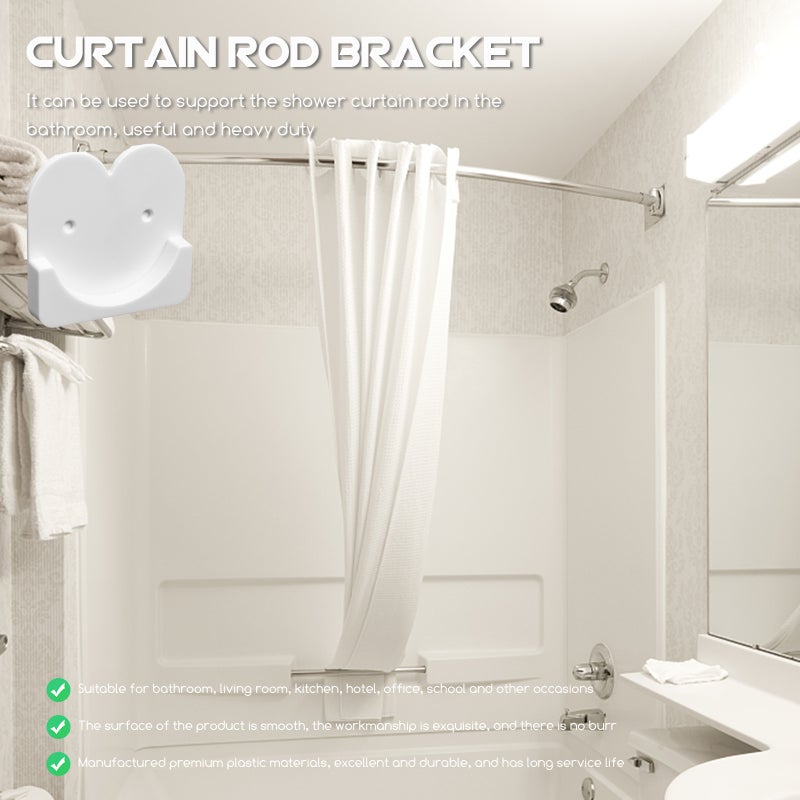 🚽 قطع تثبيت ستارة دش بتصميم أنيق وسطح أملس - Image 4