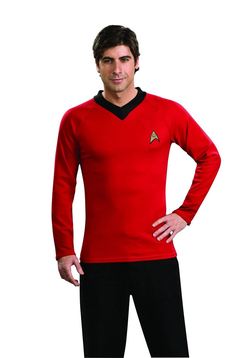 Rubies Rubie's mens Classic Star Trek Deluxe Scotty Shirt Adult Sized Costumes, Red, Small US - Image 2