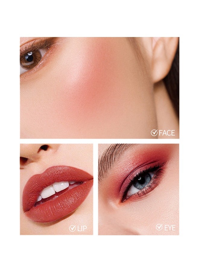 EELHOE - On-the-Go Blush, Multi-Use Blush Stick Moisturizer Stick Shadow Lips Eyes Cheek Waterproof Red Blusher Makeup Creamy (Red) - Image 1