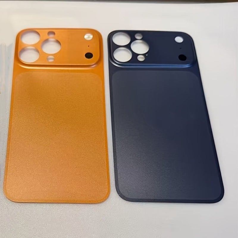 2 Packs Compatible iPhone 13 14 15 16 Pro Pro Max Convert 14 Pro Max to 17 Pro Max Full Coverage Back Cover Kit Upgraded Orange Easy Installation Anti Fingerprint Scratch Resistant - Image 3