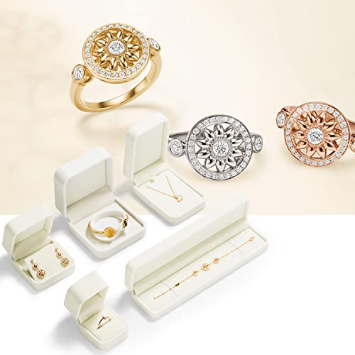Oirlv Ring Box Wedding Day For Women Velvet Jewelry Box For Engagement Ring Boxes For Proposal - Image 3