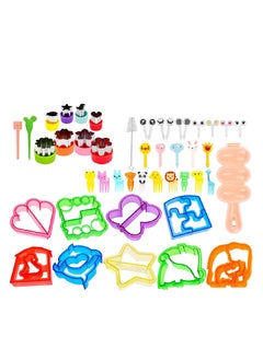 45 Pcs Sandwich Cutter And Sealer Cutters For Kids Great For Toddler Lunch Box Containers Includes Fruit Vegetable Cookie Cutters Food Forks Animal Fruit Fork