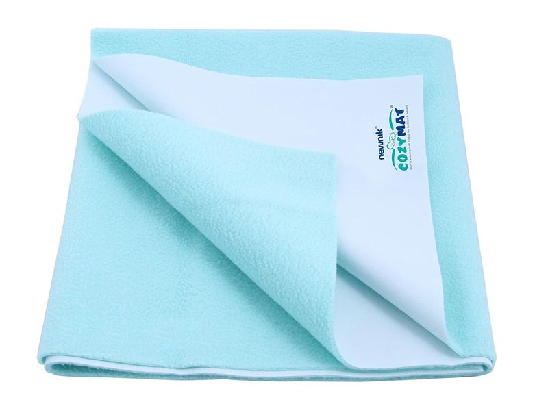 Newnik Newnik Baby Mat Waterproof Dry SheetReusable Absorbent SheetsUnderpads Size 200cm X 260cm Sea Green Double Bed  - Image 1