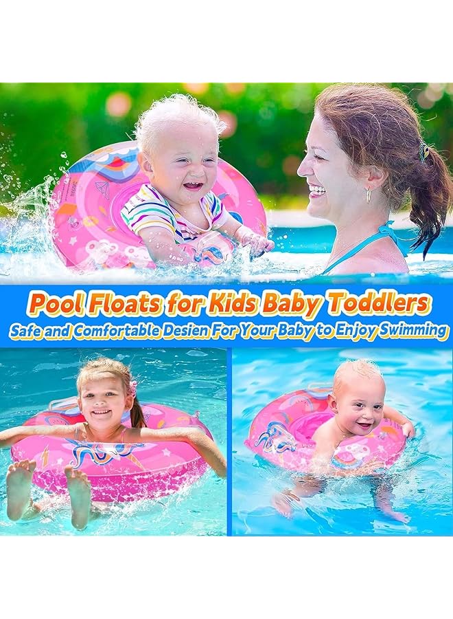 KASTWAVE Inflatable Baby Swimming Float Pool Float For 6 36 Months Baby Girl With Seat Inflatable Baby Float Swimming Ring For Infant Toddler Kids 1 3 Years (Unicorn) - Image 4