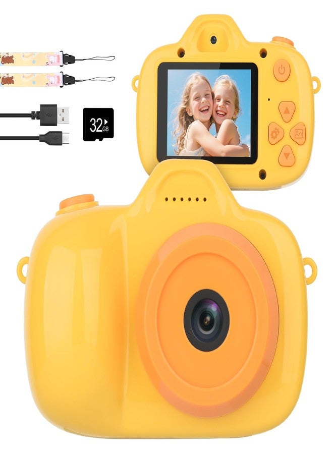 Mafiti Kids Camera,26MP HD Mini Selfie Digital Camera for Kids,Toddler Camera 1080P Video,Outdoor Toy for Holiday,Birthday Xmas Gift for 3-8 Years Old Girl Boy (Orange) - Image 1