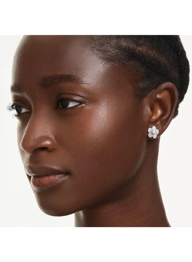 SWAROVSKI Angelic Crystal Rhodium Plated Pierced Earrings