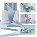 HUIHUANG French Blue Ribbon 2 inch Wide DoubleFaced Blue Satin Ribbon for Crafts Bows Making Flower Bouquet Wrap Gift Wrapping Wedding Bridal Shower Decor Home Decor 25 YardsRoll - Image 2