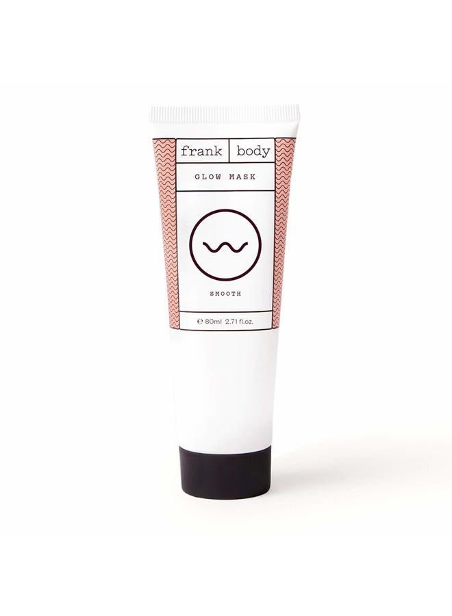 Frank Body Glow Mask | Naturally Derived, Ultra-Hydrating 5min Face Mask | Soothes Skin Instantly, Fights Puffiness & Moisturizes | Made With Shea & Cocoa Butters | 80ml - 2.71oz - Image 1