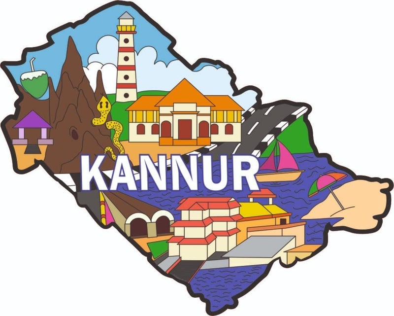 Click n ship Multicolor Kitchen Fridge Magnet KANNUR - Image 1