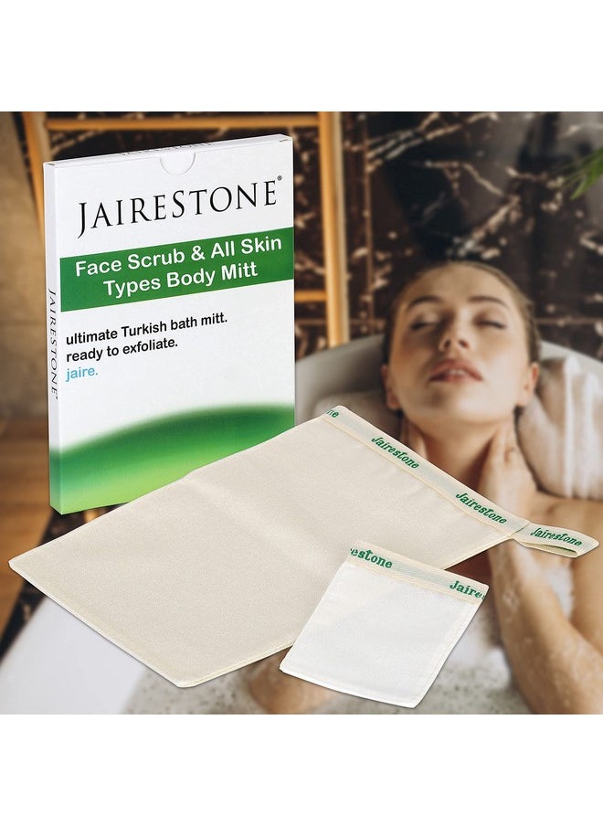 JAIRESTONE - Airestone Exfoliating Mitt Deep Exfoliating Gloves Body Exfoliator Scrubber Dead Skin Remover Exfoliating Glove For Shower And Face Body Scrub Gloves For Exfoliating Shower - Image 1