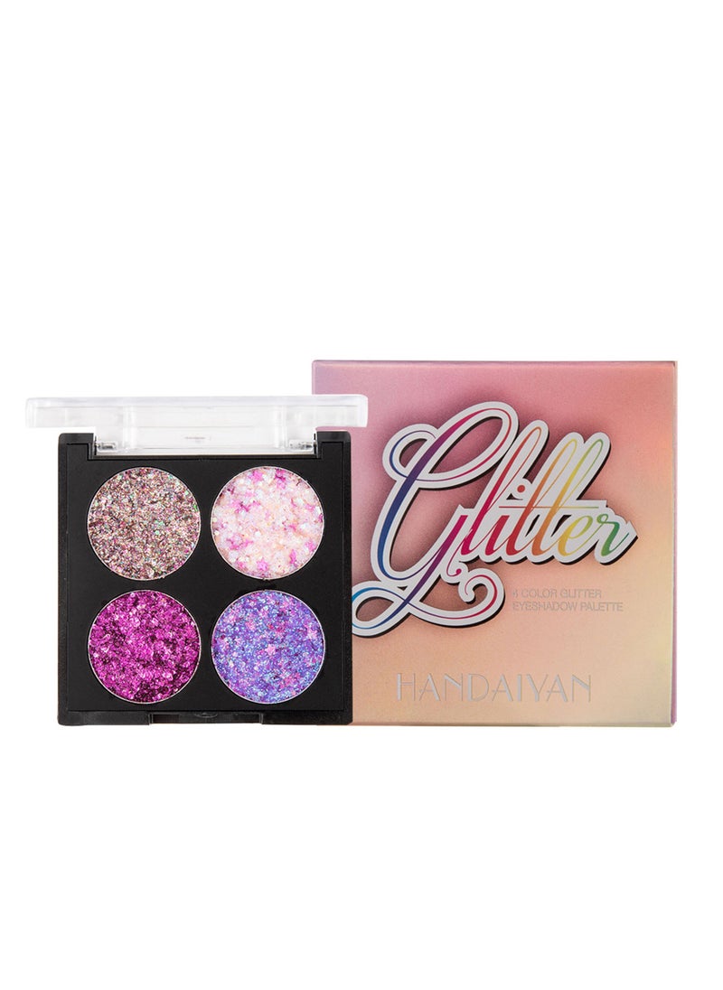 Handaiyan - 4 Color Glitter Eye Shadow Palette - Image 1