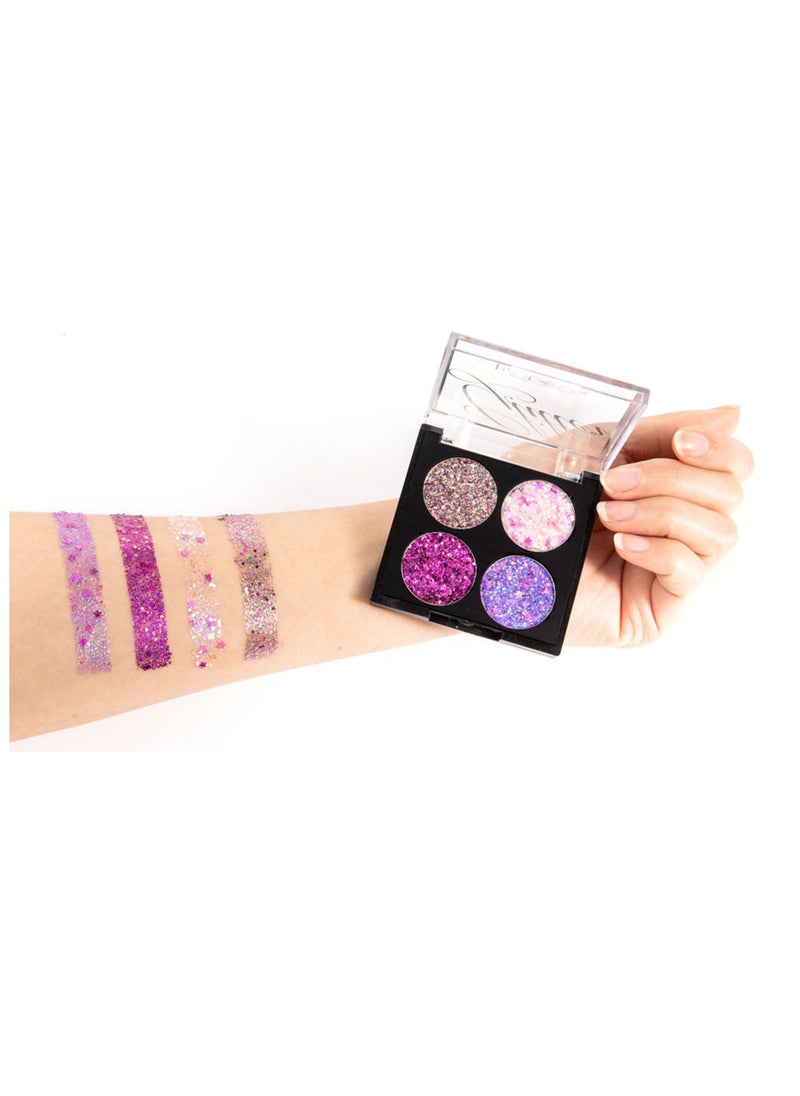 Handaiyan - 4 Color Glitter Eye Shadow Palette - Image 1