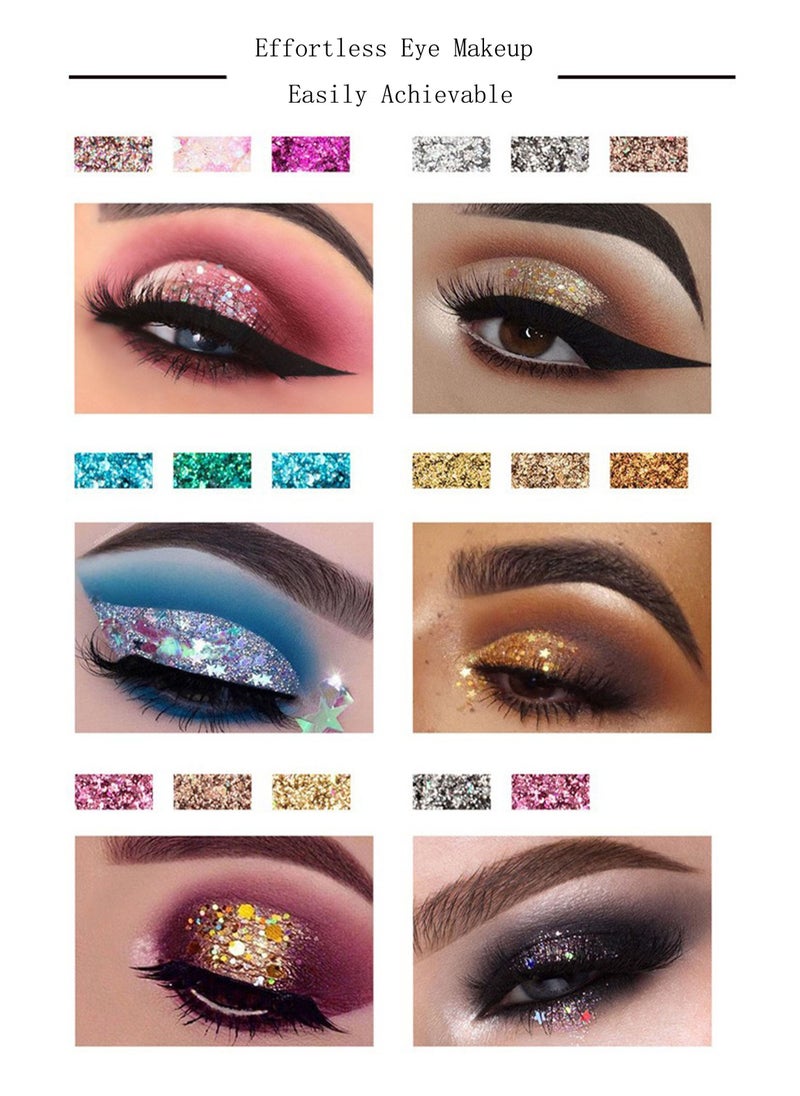 Handaiyan - 4 Color Glitter Eye Shadow Palette - Image 1