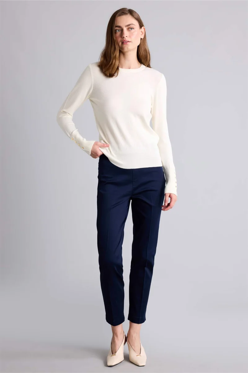 ديفاكتو Regular Fit Crew Neck Pullover