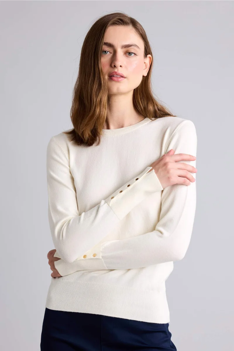 ديفاكتو Regular Fit Crew Neck Pullover