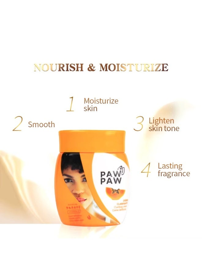 باو باو كريم باو باو لتفتيح البشرة بفيتامين اي وخلاصة البابايا 300 مل مرطب ومزيل للبقع الداكنة - Image 4