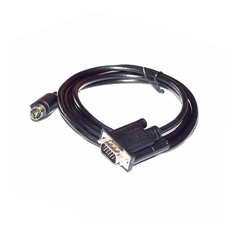 كابل محول فيديو VGA ذكر 15 دبوس إلى Mini DIN 8 دبوس بطول 5 أمتار باللون الأسود لصندوق التلفزيون وكرت شاشة الكمبيوتر - Image 4