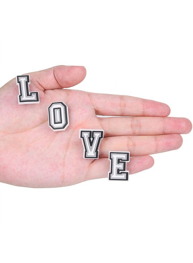 CUNUEN 37 Pack Letter Charms for Clog Sandals Shoe Decoration 0-9# Number, Alphabet ABC-Z Letter, DIY Shoes Pins for Boy Girl Teens Men Women and Adults - Image 5