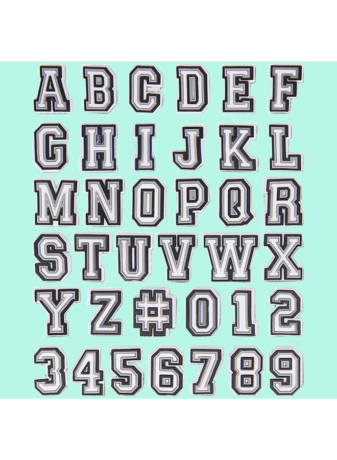 CUNUEN 37 Pack Letter Charms for Clog Sandals Shoe Decoration 0-9# Number, Alphabet ABC-Z Letter, DIY Shoes Pins for Boy Girl Teens Men Women and Adults - Image 2
