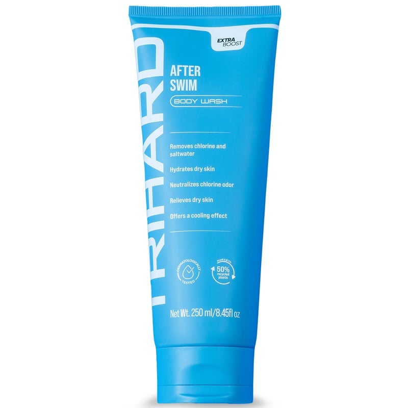 TRIHARD Chlorine Removal Body Wash, Protects and Hydrates Sensitive Skin from Pool and Ocean, Pool Essentials for Post Swim Chlorine Skin Protection - Image 1