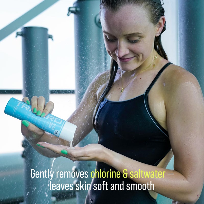 TRIHARD Chlorine Removal Body Wash, Protects and Hydrates Sensitive Skin from Pool and Ocean, Pool Essentials for Post Swim Chlorine Skin Protection - Image 3