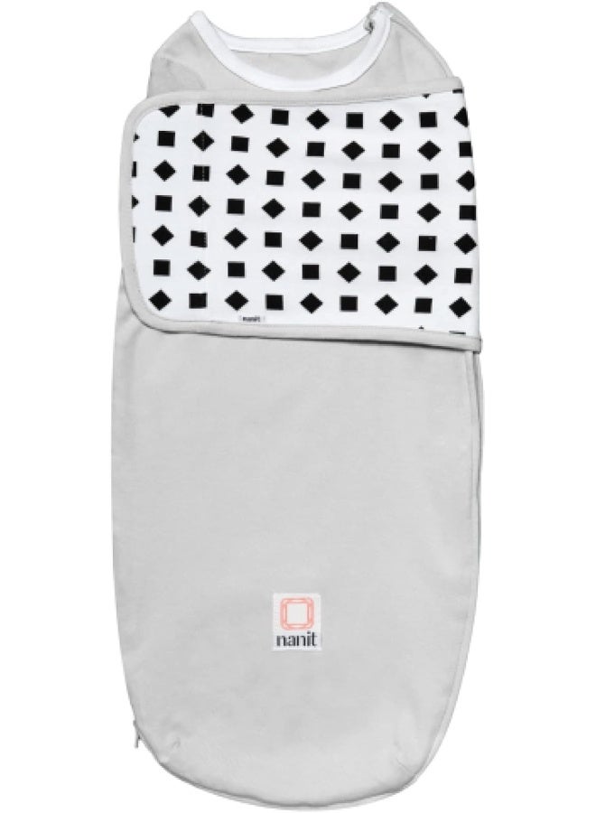 Nanit Nanit Breathing Wear Swaddle – Works Pro Monitor to Track Breathing Motion Sensor-Free for Baby Safety, Real-Time Alerts, 100% Cotton, Size Small, 3-6 Month, White - Image 1
