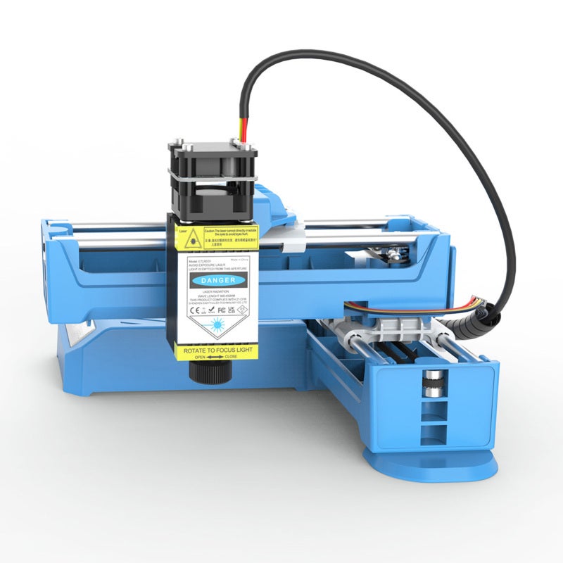 EasyThreed Mini Engraver 203x185x132mm 0.5W Blue Power App Control 0.5W Engraver - Easy Install Small Project Engraver for Home Office Studio Beginners - Image 4