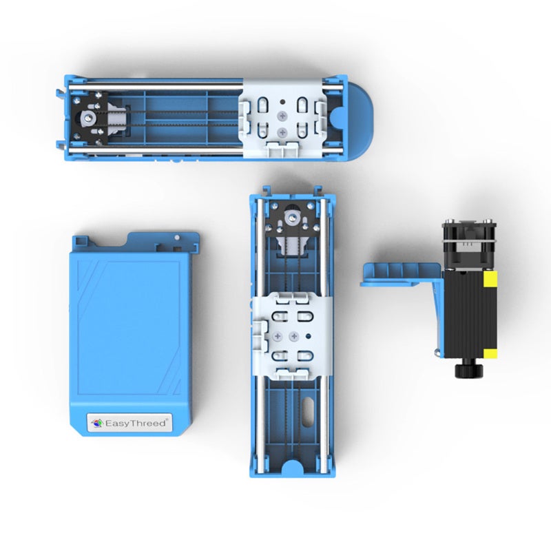 EasyThreed Mini Engraver 203x185x132mm 0.5W Blue Power App Control 0.5W Engraver - Easy Install Small Project Engraver for Home Office Studio Beginners - Image 3