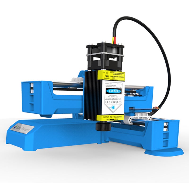 EasyThreed Mini Engraver 203x185x132mm 0.5W Blue Power App Control 0.5W Engraver - Easy Install Small Project Engraver for Home Office Studio Beginners - Image 5