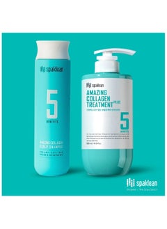 spaklean Amazing Collagen Scalp Shampoo & Treatment Set 1 x Shampoo, 300ml 