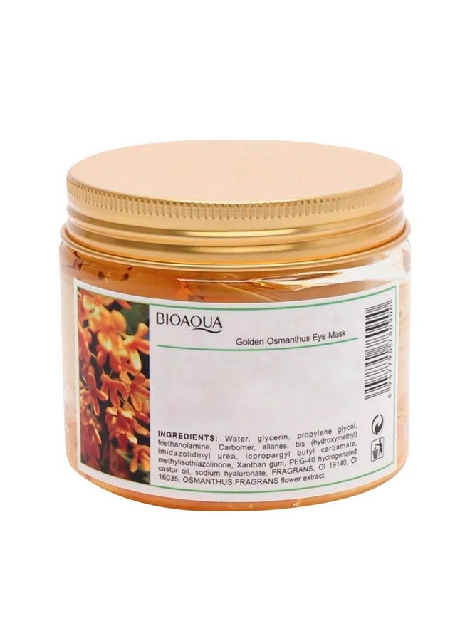 بيو أكوا قناع العين الذهبي أوسمانثوس أقنعة علاج العين الذهبية تحت رقع العين الهالات السوداء علاج أكياس العين الرقع المنتفخة للعيون المضادة للتجاعيد وسادات جل تحت العين 80 قطعة - Image 2
