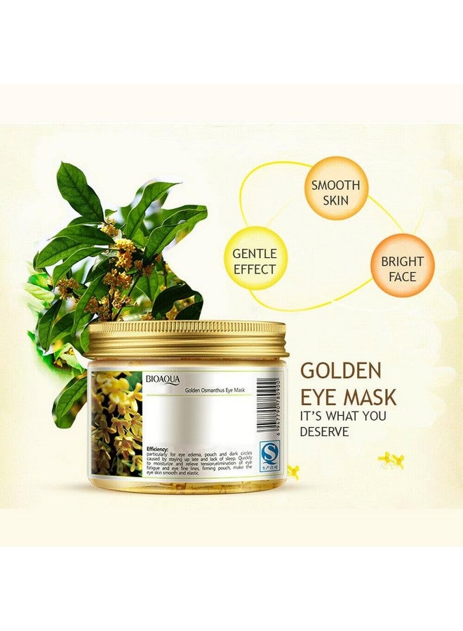 بيو أكوا قناع العين الذهبي أوسمانثوس أقنعة علاج العين الذهبية تحت رقع العين الهالات السوداء علاج أكياس العين الرقع المنتفخة للعيون المضادة للتجاعيد وسادات جل تحت العين 80 قطعة - Image 5