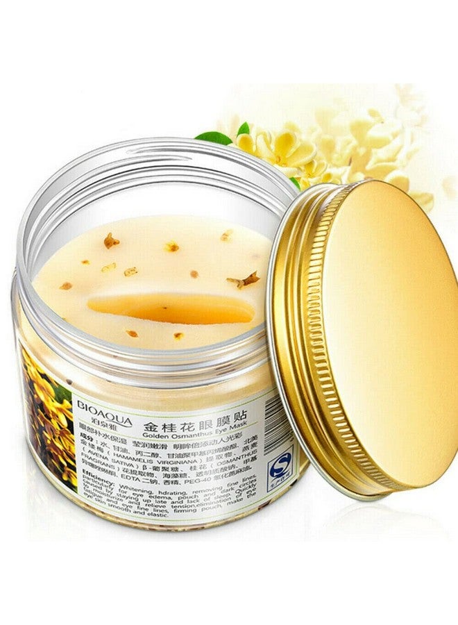 بيو أكوا قناع العين الذهبي أوسمانثوس أقنعة علاج العين الذهبية تحت رقع العين الهالات السوداء علاج أكياس العين الرقع المنتفخة للعيون المضادة للتجاعيد وسادات جل تحت العين 80 قطعة - Image 1