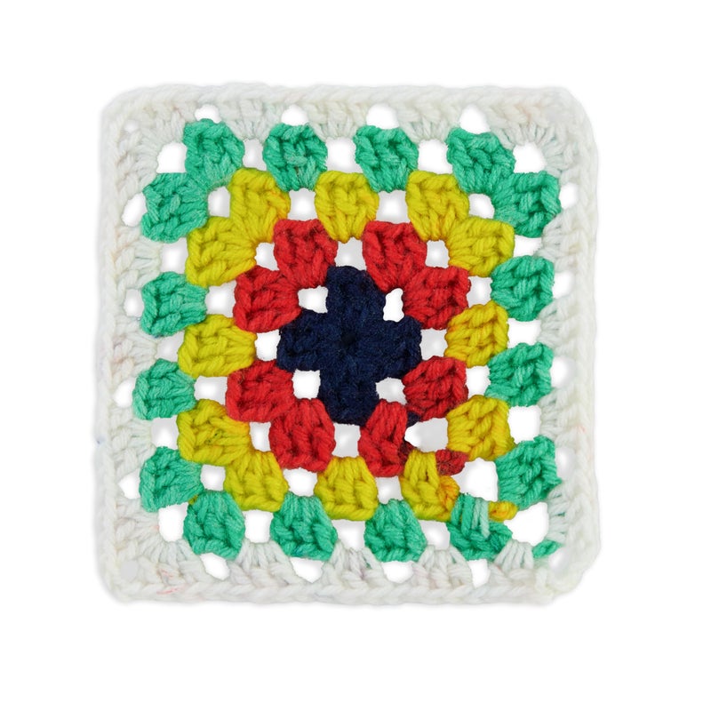 Red Heart All in One Granny Square Soft White - Green Scream Yarn - 3 Pack of 250g/8.8oz - 100% Acrylic - #4 Worsted (Medium) - 381m/417Yards - for Knitting, Crochet and Amigurumi - Image 2