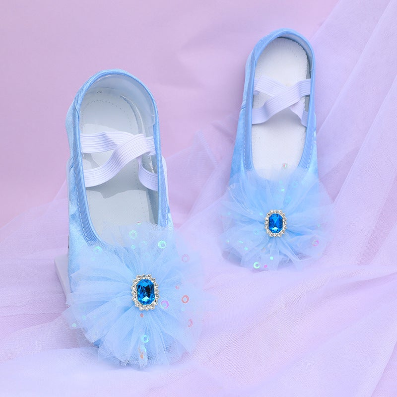 Girls Dance Shoes Soft Sole Practice Shoes Children''s Ballet Baby Dancing Shoes Cute Stage Performance Cat Claw 8054