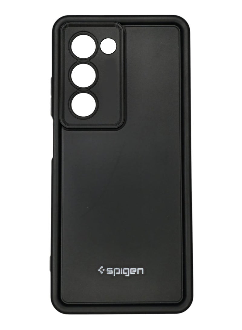 OPPO A5 Spigen Silicone Case Cover With Camera Protection - Black