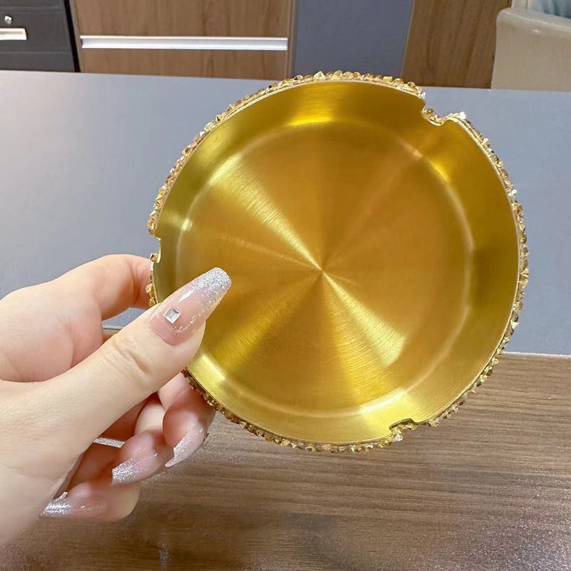 Luxury Diamond Ashtray for Home Office Bar Creative Sparkling Gift - Image 4