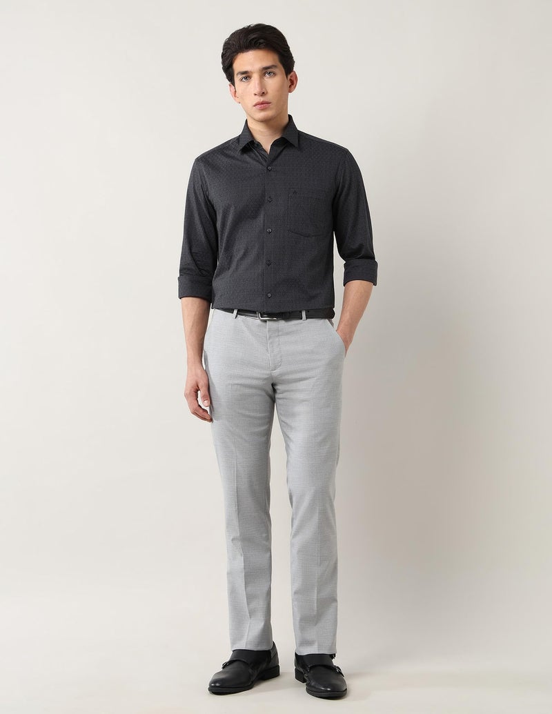 Arrow Men's Tailored Fit Checked Trousers - Image 3