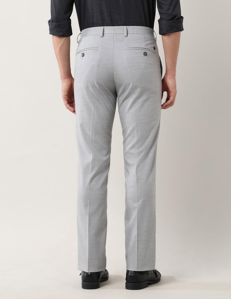 Arrow Men's Tailored Fit Checked Trousers - Image 5
