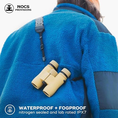 Nocs Provisions Field Issue Compact 10x32 Waterproof Binoculars, Shockproof, Fogproof, 10X Magnification, Bak4 Prism, Multi-Coated Lenses for Adults & Kids, Bird Watching, Hunting & Wildlife Viewing - Image 4