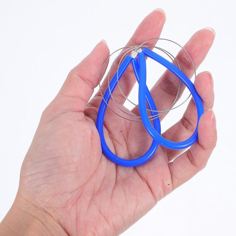 HOODANCOS 10pcs Clay Wire Cutters Pottery Wire Tool Set for Sculpting and Dough Cutting Black and Blue for Artists and Craftsmen - Image 4