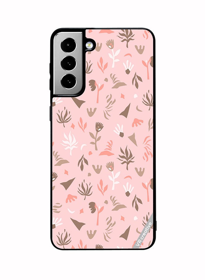 VR CREATIVE Protective Case Cover For Samsung Galaxy S21 FE 5G Flower Seamless Pattern In Beautiful Abstract Style Design Multicolour - Image 1