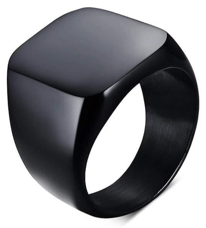 Fayrouz Jewellery Fayrouz Jewelry Men's Stainless Steel Square Designs Rings for Men, Thumb Pinky Ring, Men's Ring for Boys - Image 1