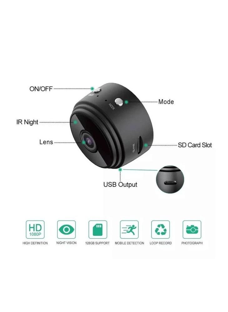 ماركة غير محددة A9 HD بطارية IP كاميرا مراقبة فيديو صغيرة WIFI المراقبة  - Image 3