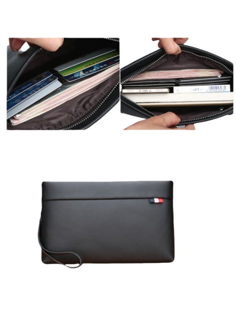Stylish large capacity handheld bag for men suitable for both business and leisure