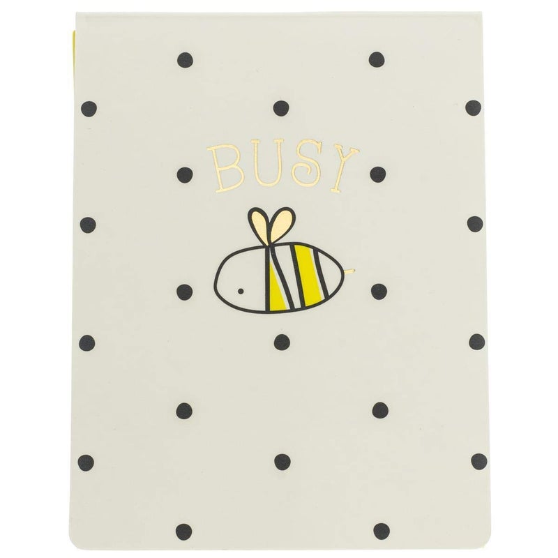 Graphique Busy Bee Pocket Notes â€“ Pocket Notebook with Adorable "What's The Buzz" Lined Notes, Matching Magnetic Bee Case & Embellished with Gold Foil, 75 Full Color Pages, 3" x 4"